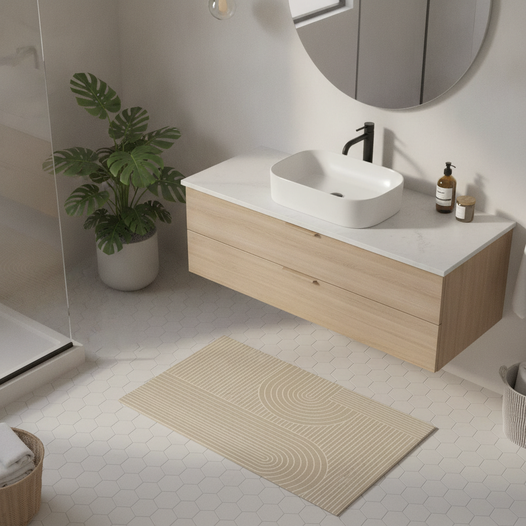 Brown Bathroom Rug