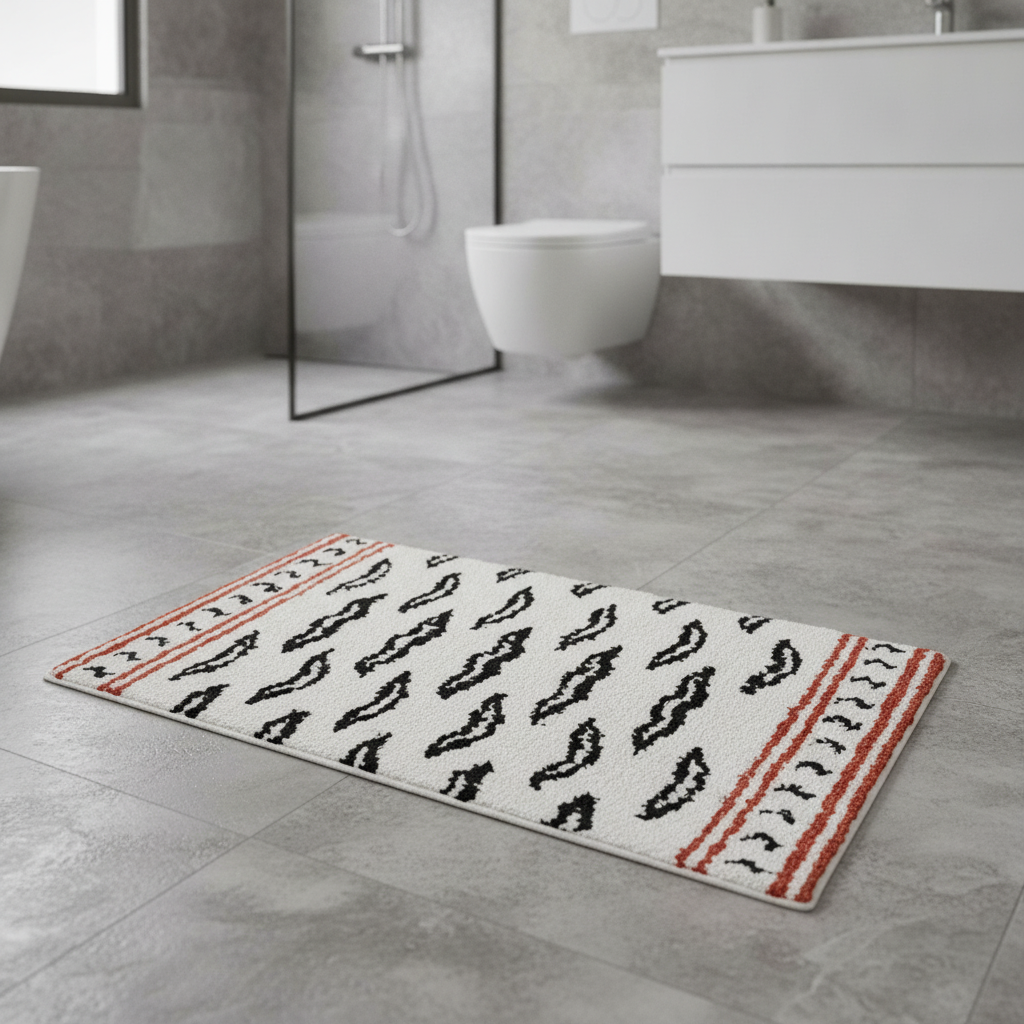 Pattern Tiger Bath Mat