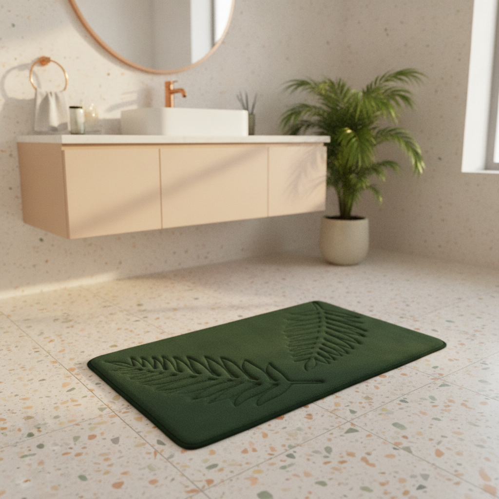 Green Emerald Bath Mat