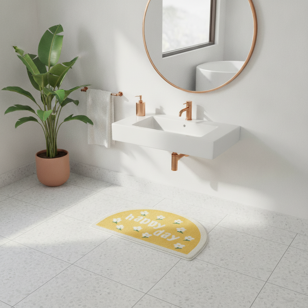 Happy Day Bathroom Rug