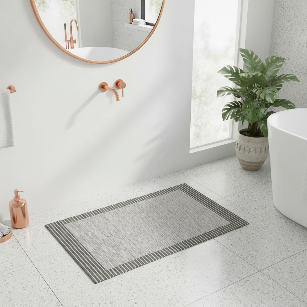 Gray Charcoal Bath Mat