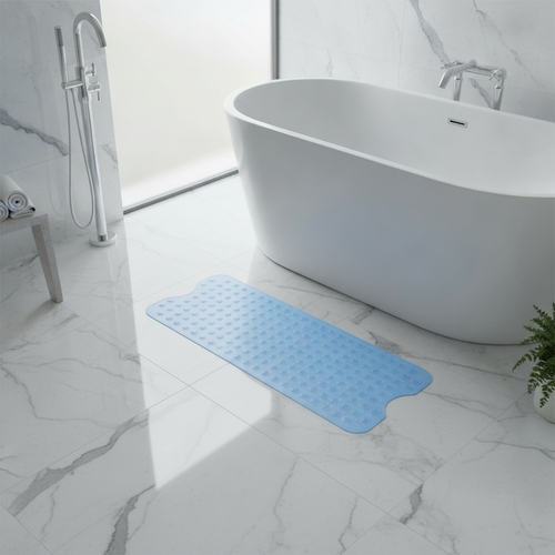 Bathrug Non-Slip Blue Bath Mat