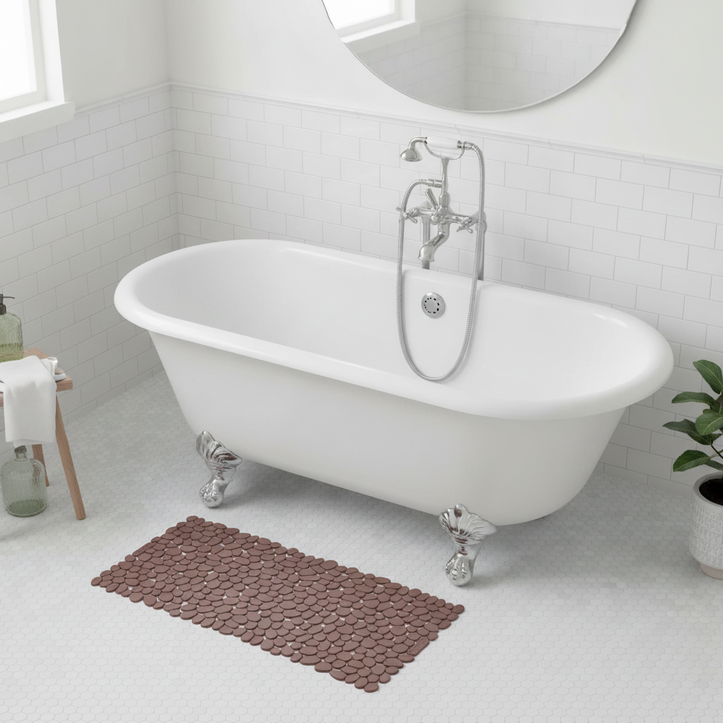 Non-Slip Plastic Pebbles Bath Mat - view 10