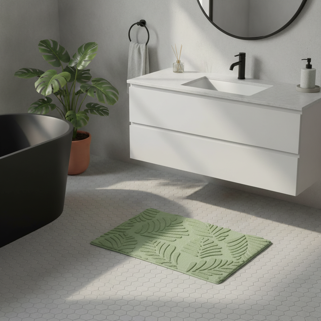 Green Sauge Bath Mat