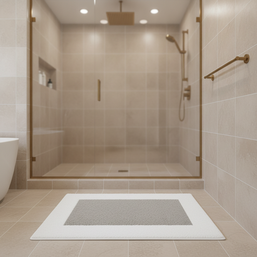 Absorbent Non-Slip Bath Mat