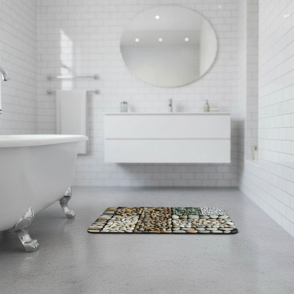 Pebble Pattern Bathroom Rug - product detail