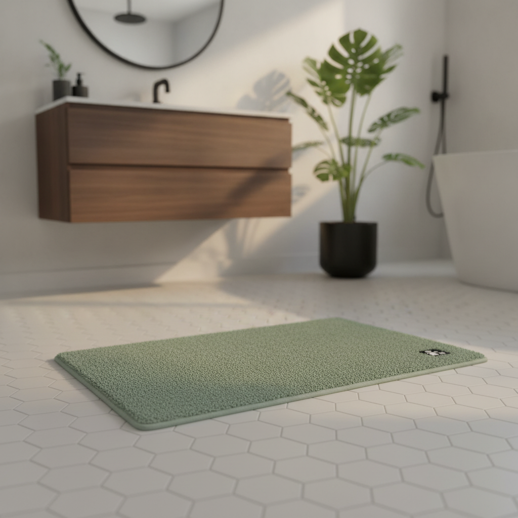 Green Bathroom Rug