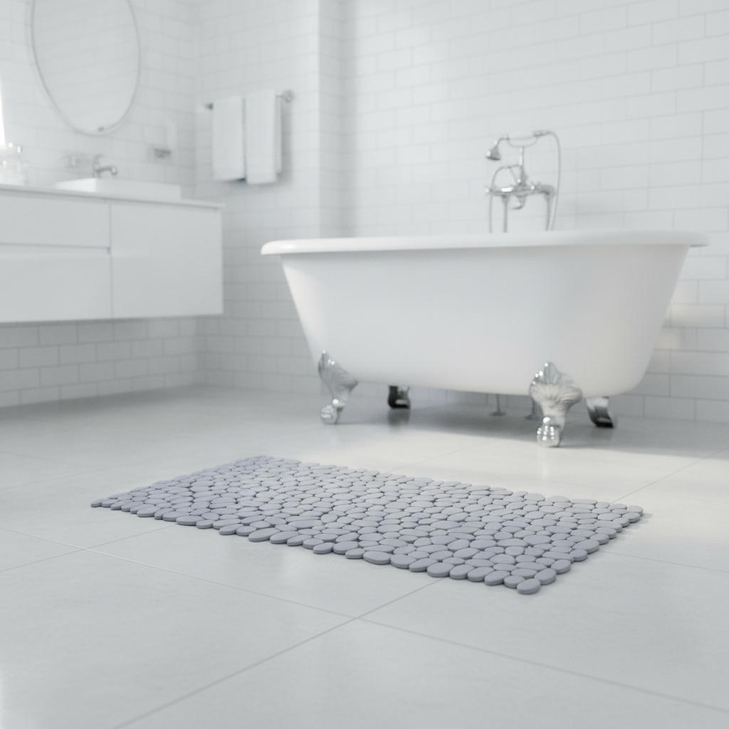 Non-Slip Plastic Pebbles Bath Mat