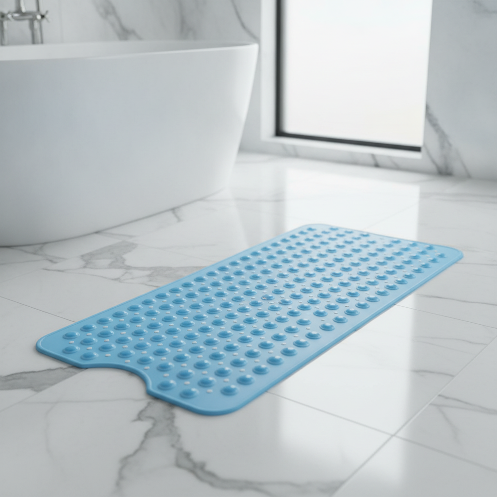Bathrug Non-Slip Blue Bath Mat - color variations
