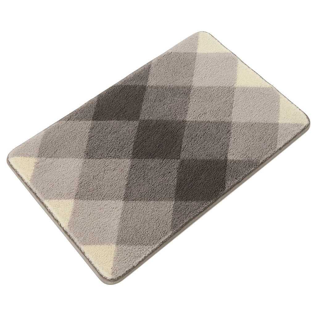 Pattern Checkered Bath Mat