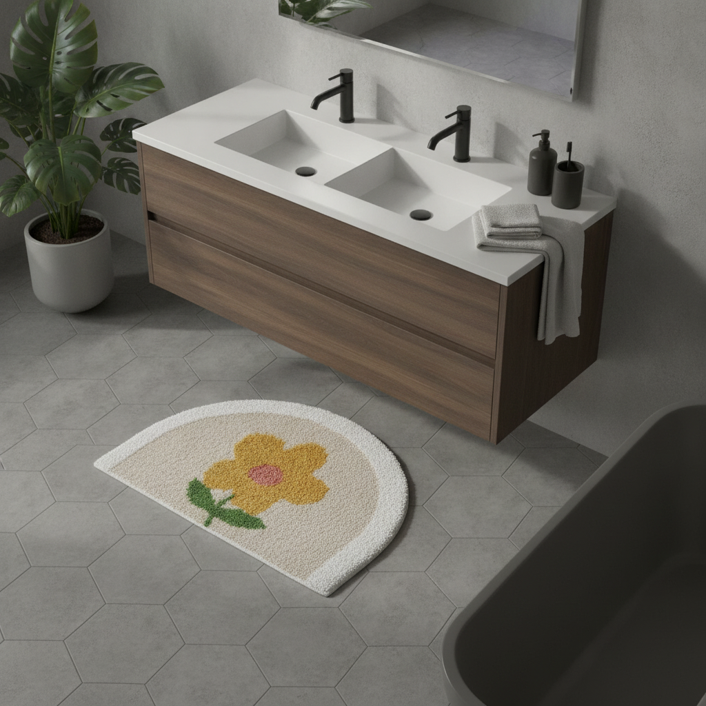 Small Flower Bath Mat - view 15
