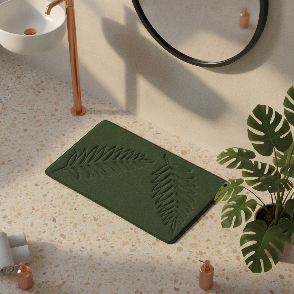 Green Emerald Bath Mat