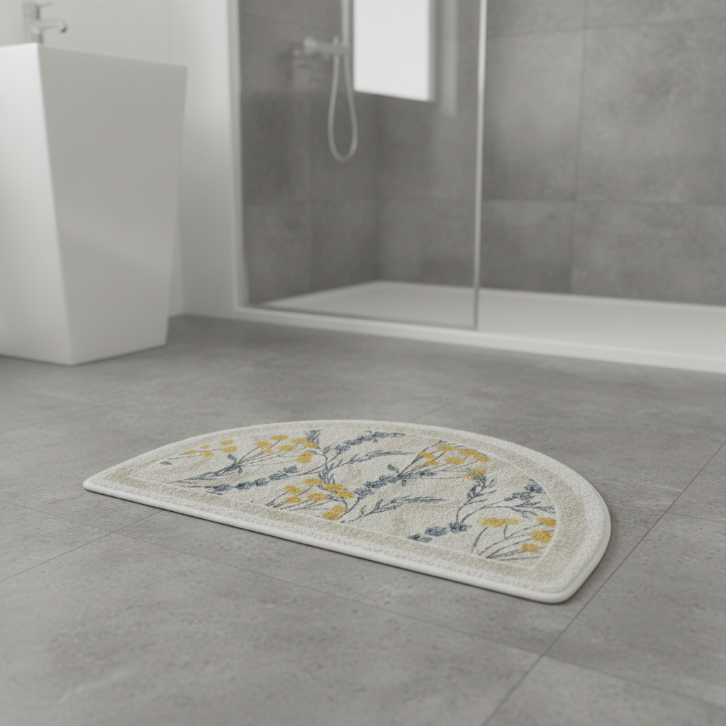 Half Circle Bath Mat