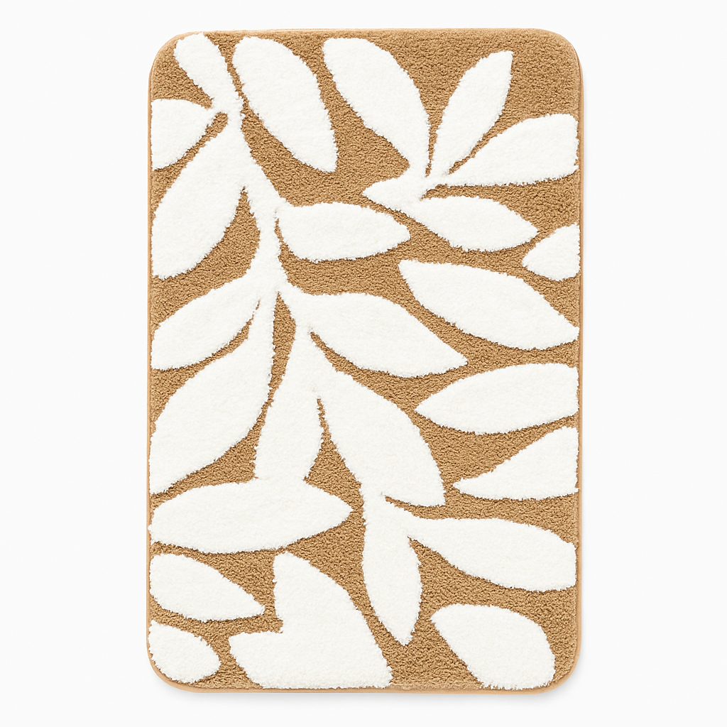 Pattern Leaf Bath Mat