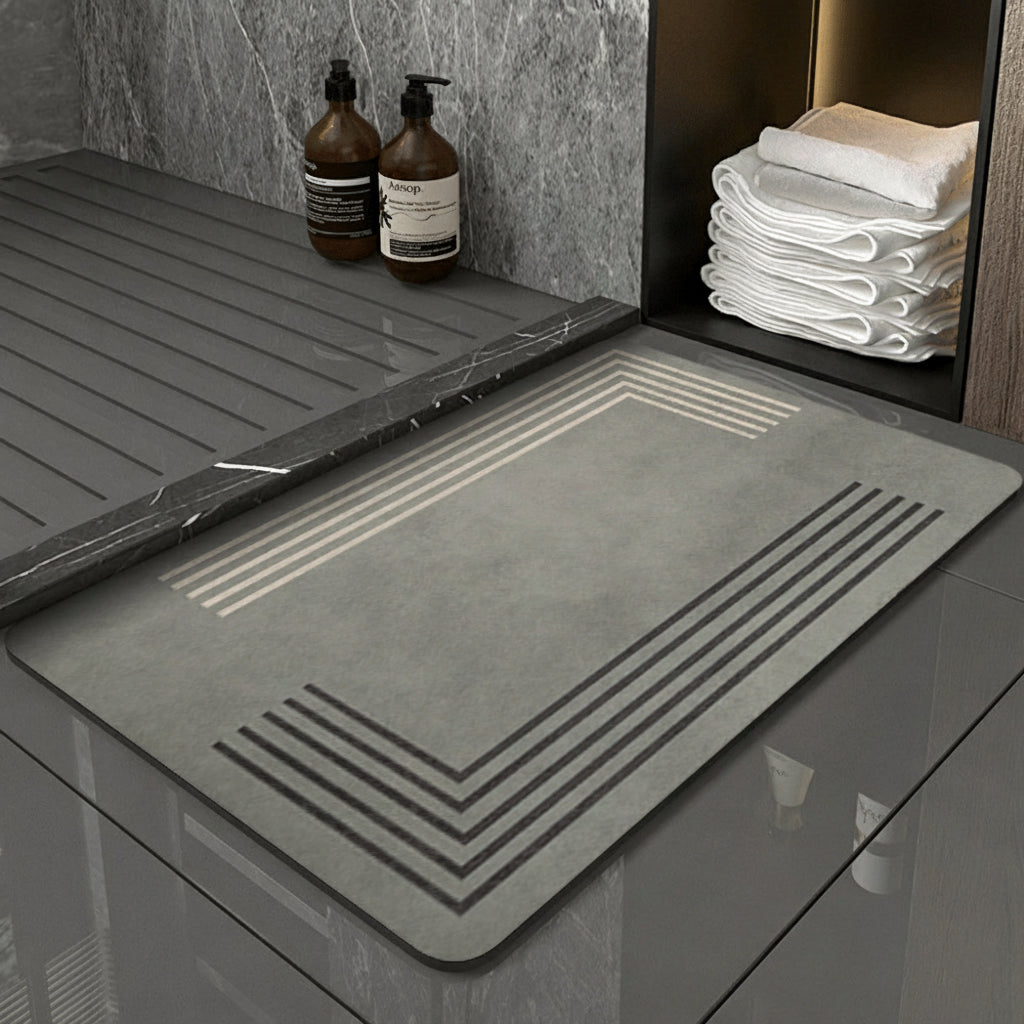 Diatomite Gray Bath Mat