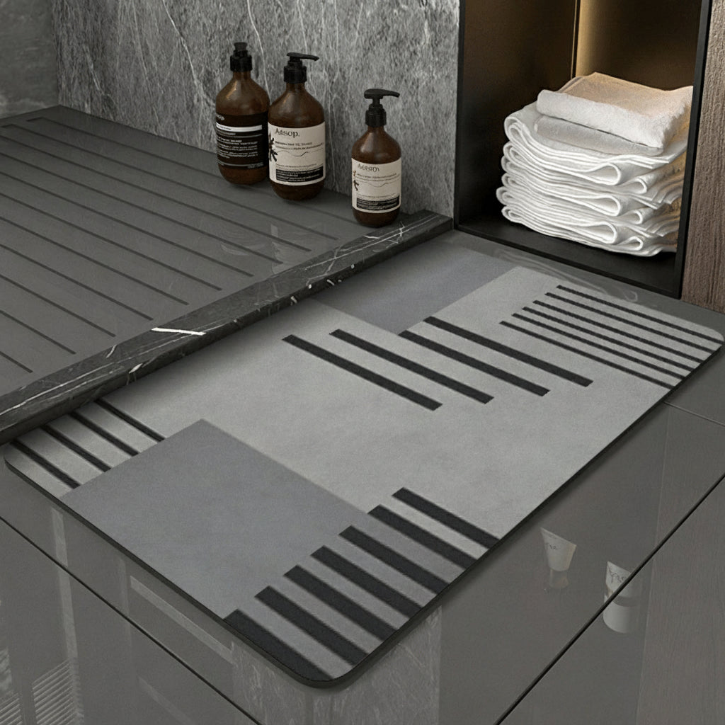 Diatomite Gray Bath Mat