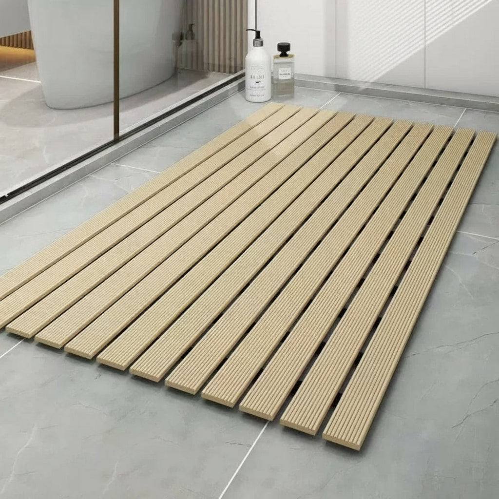 Wood Imitation Shower Mat