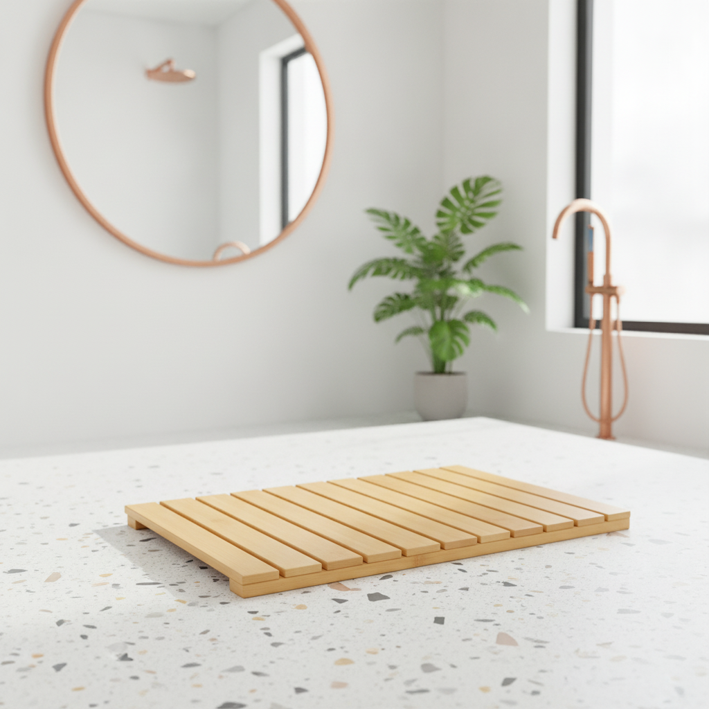Bamboo Bath Mat Grating