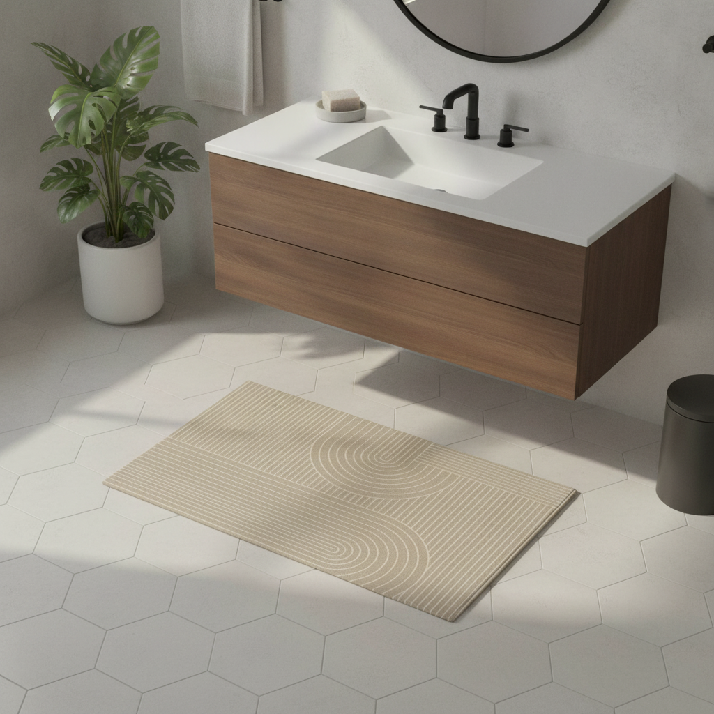 Brown Bathroom Rug