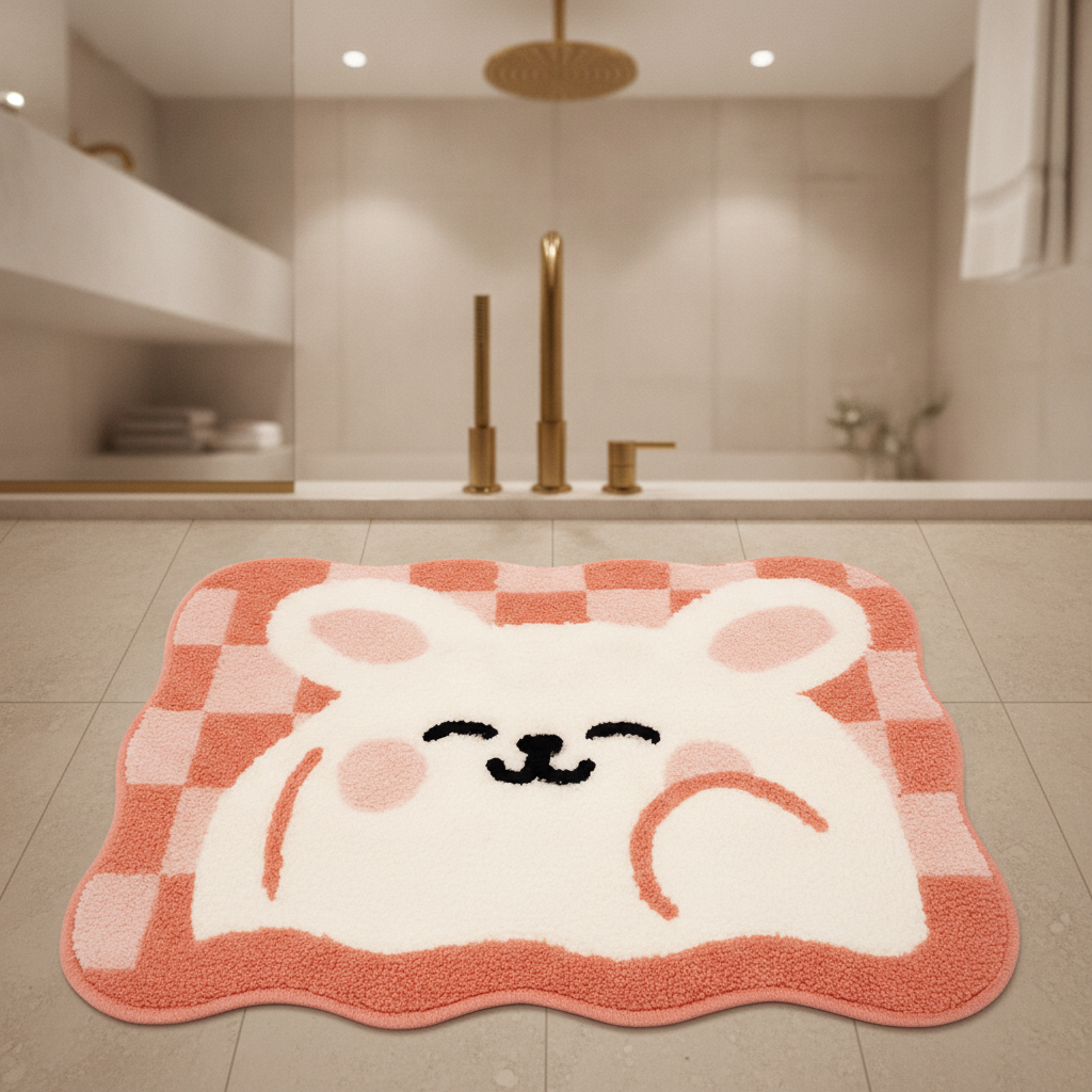 Checkerboard Bath Mat