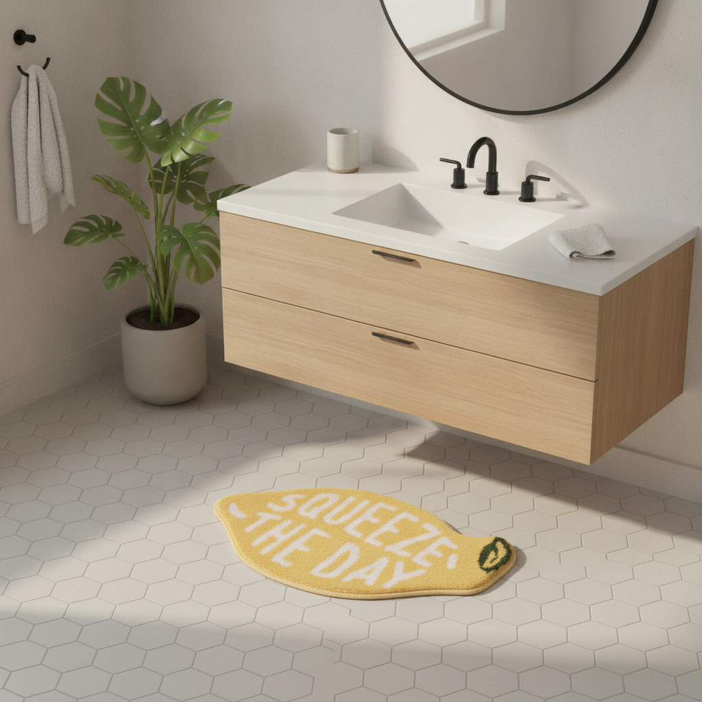 Lemon Bath Mat