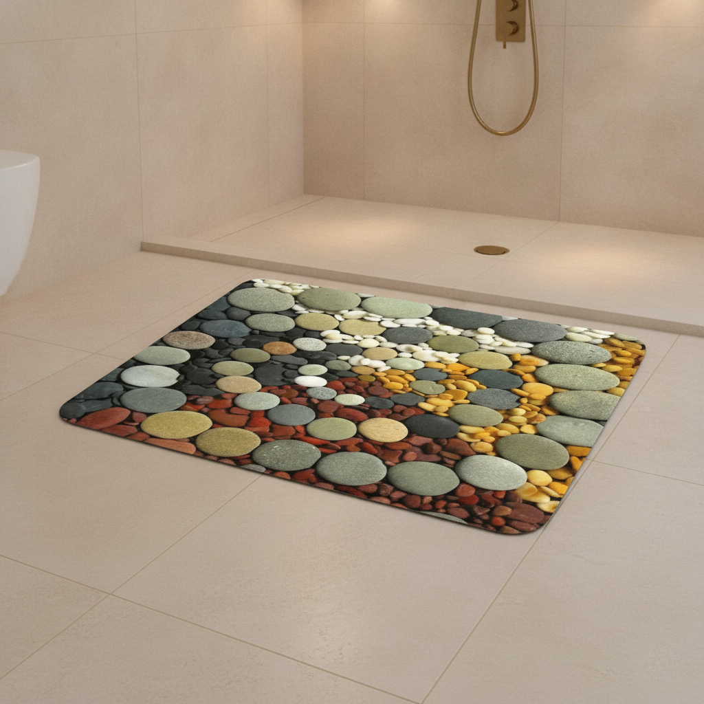 Pebble Bathroom Rug - color variations