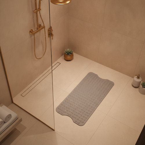 Bathrug Non-Slip Gray Bath Mat