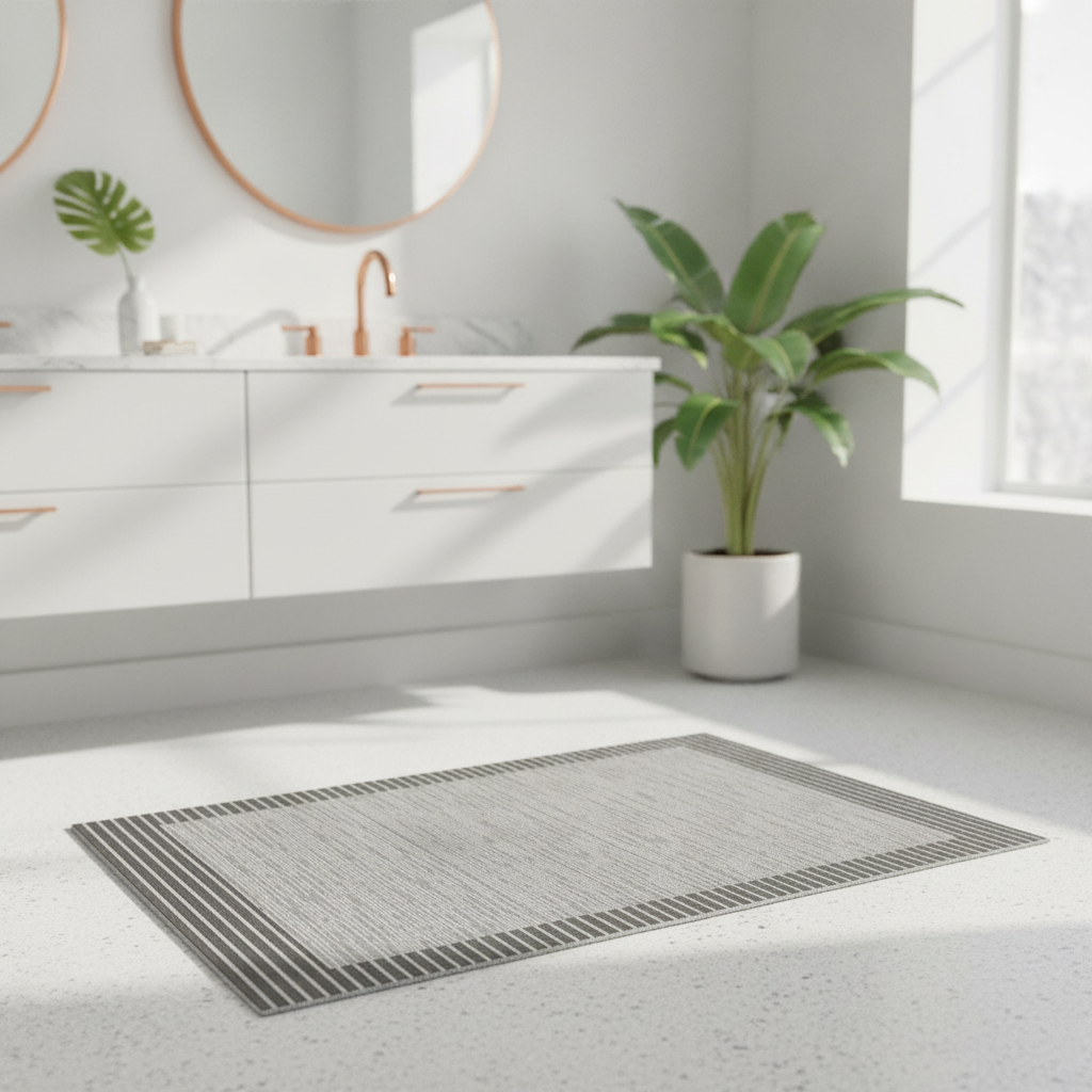 Gray Charcoal Bath Mat