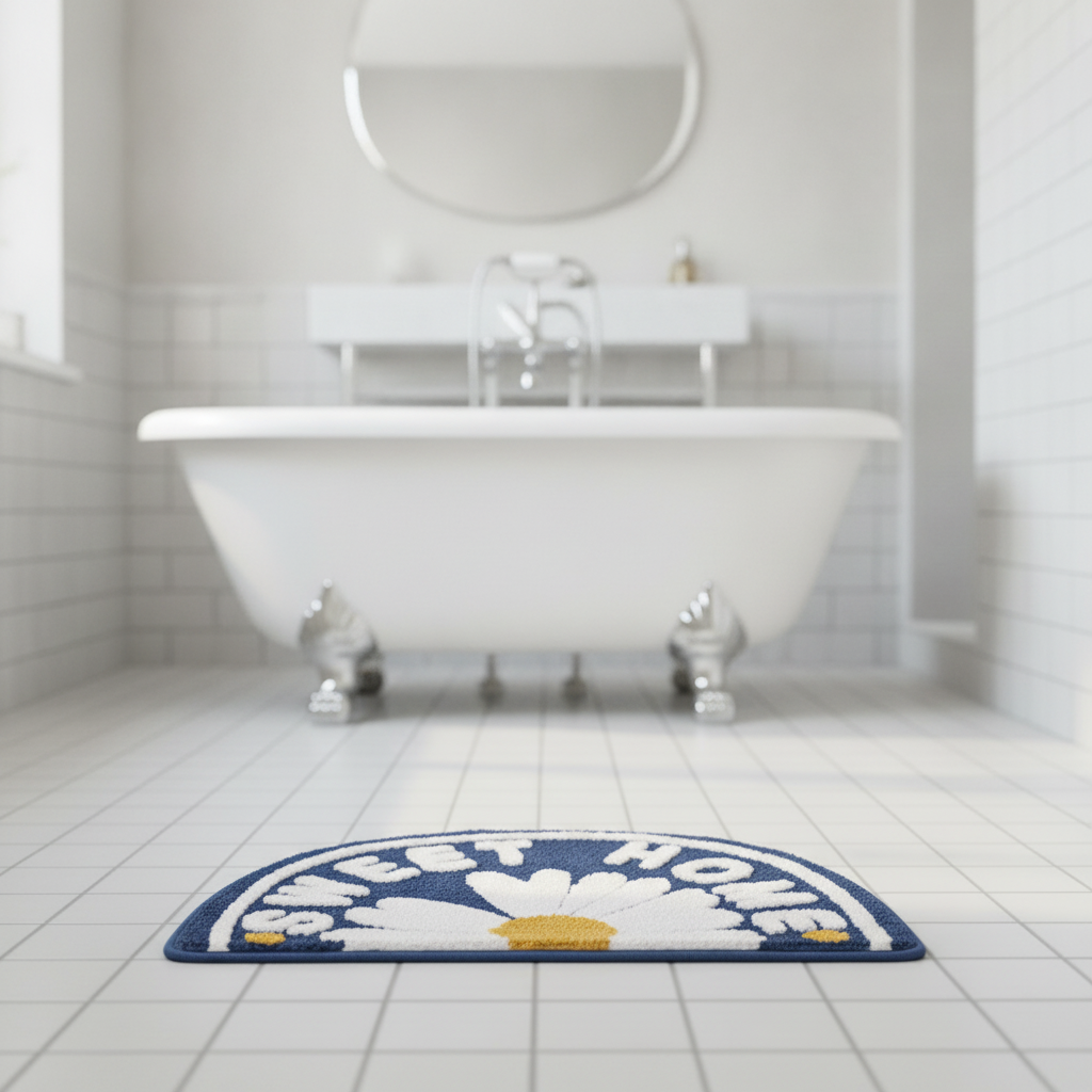 Thick Half Moon Bath Mat - product detail