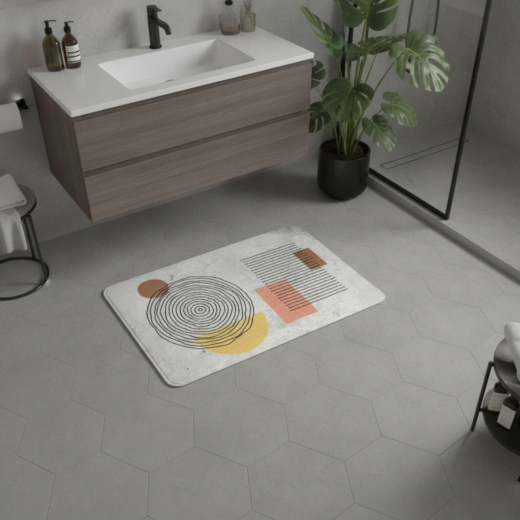 Absorbent Diatomaceous Earth Bath Mat - color variations