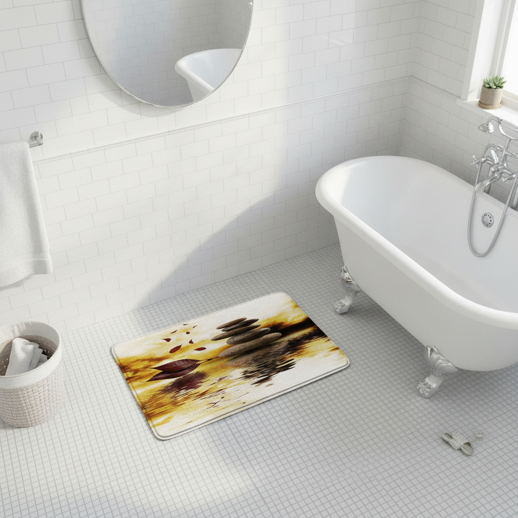 Zen Bathroom Rug - care instructions