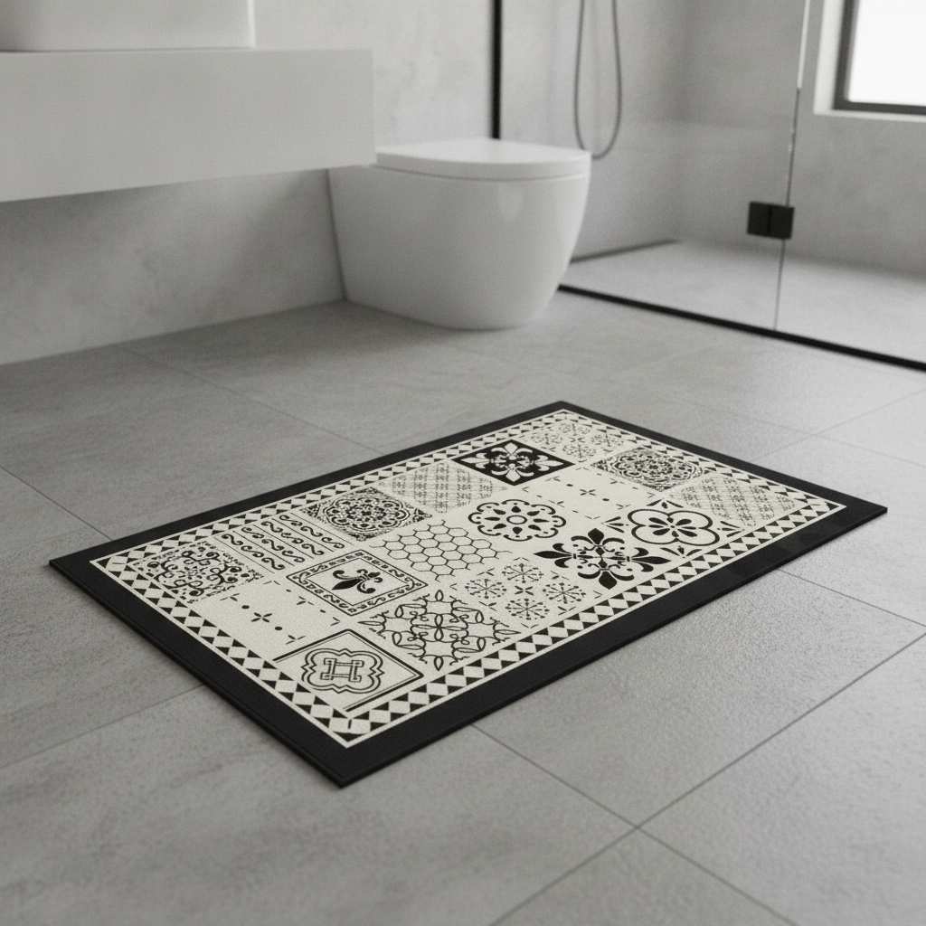 Vinyl Bathroom Rug