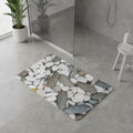 White Bathroom Runner