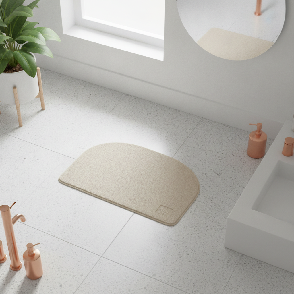 Half Moon Bathroom Rug