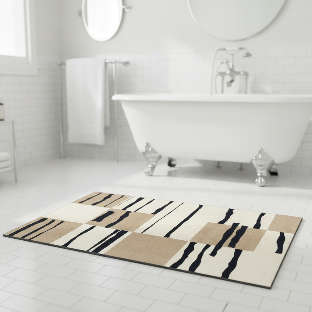 Diatomite Modern Art Bath Mat