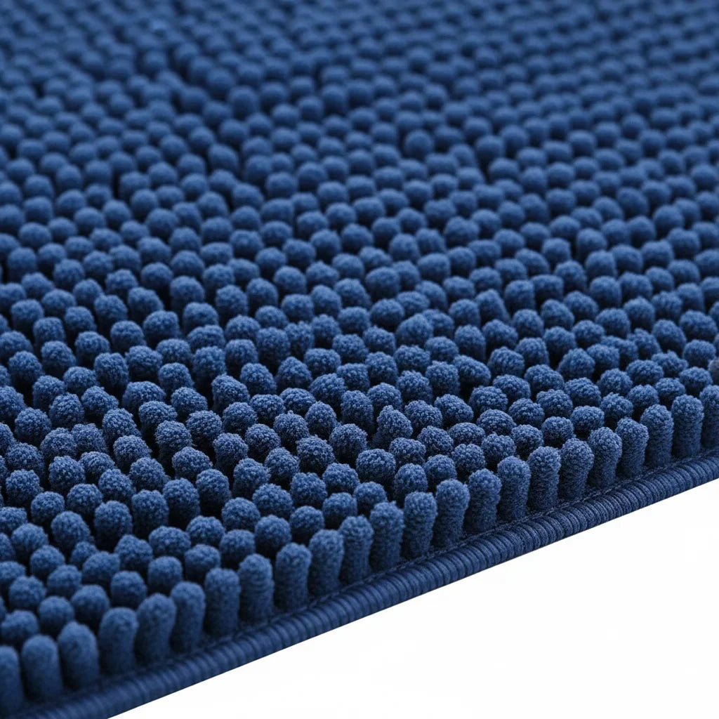 Large Blue Navy Bath Mat
