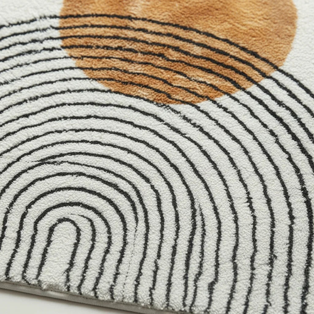 Large Brown Design Bath Mat