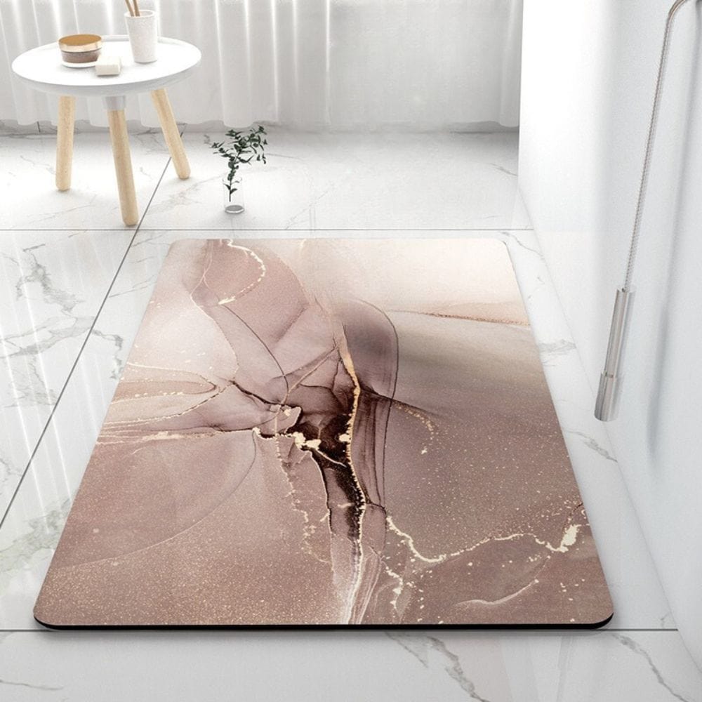 Non-Slip 80x50cm Bath Mat - size comparison