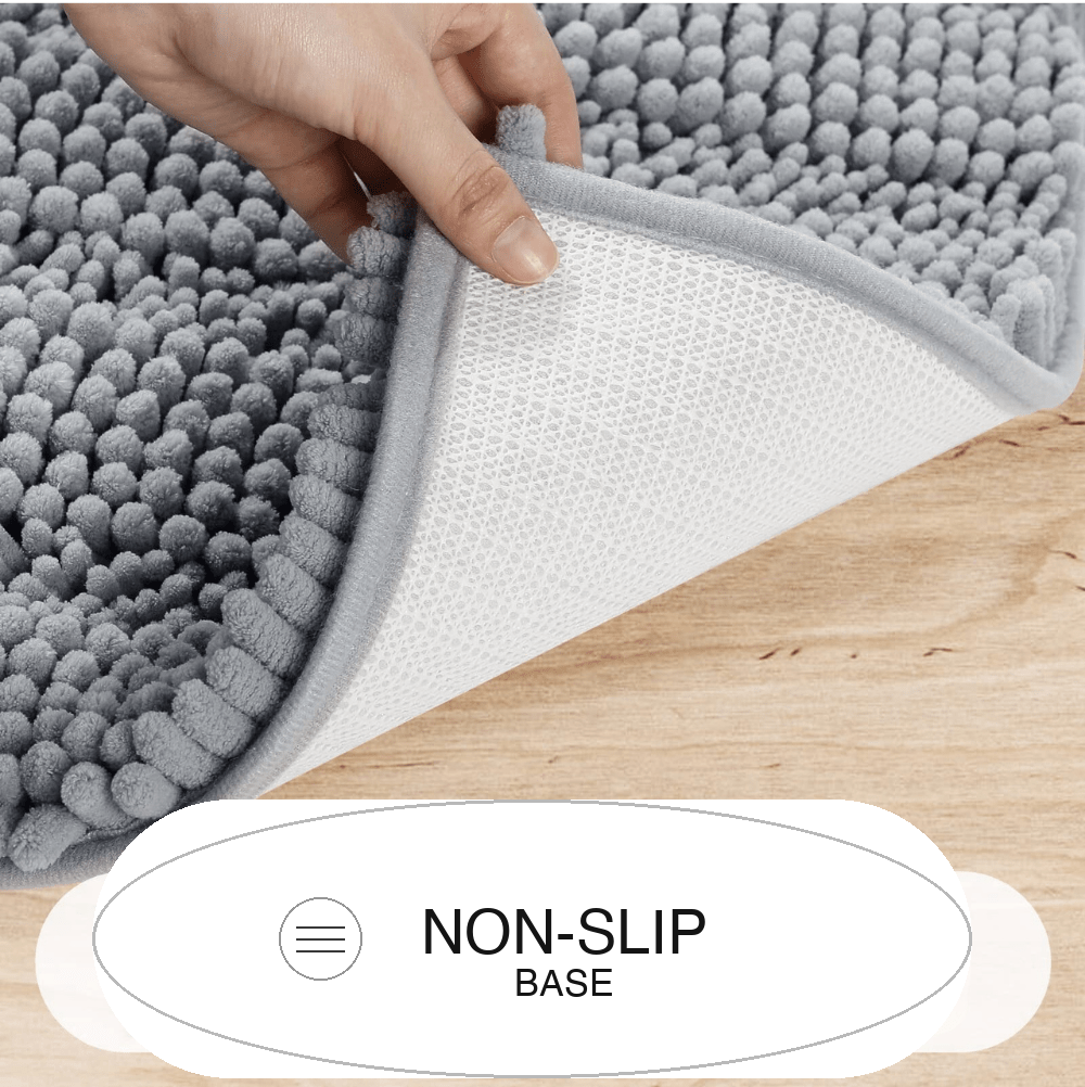 Non-Slip Large Size Bathroom Rug - non-slip base detail