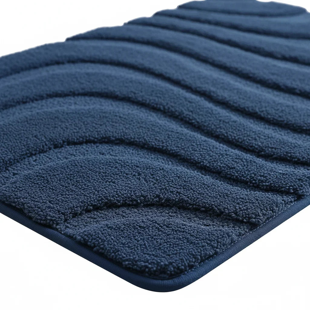 Non-Slip Blue Bath Mat
