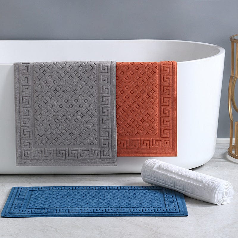 Non-Slip Cotton Bath Mat - close-up texture