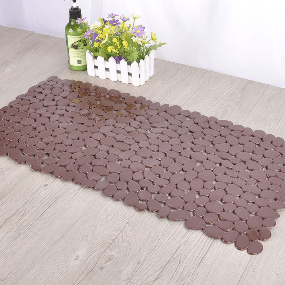 Non-Slip Plastic Pebbles Bath Mat