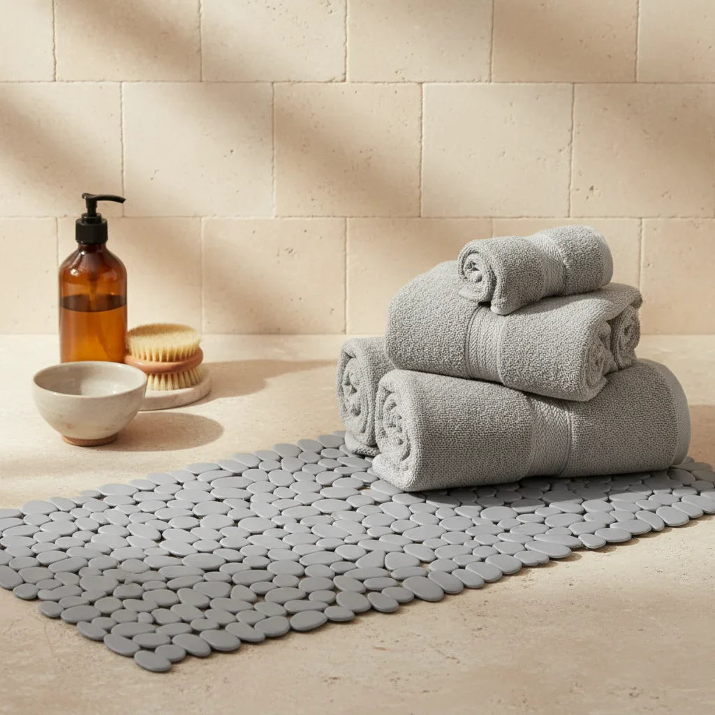 Non-Slip Plastic Pebbles Bath Mat - view 14