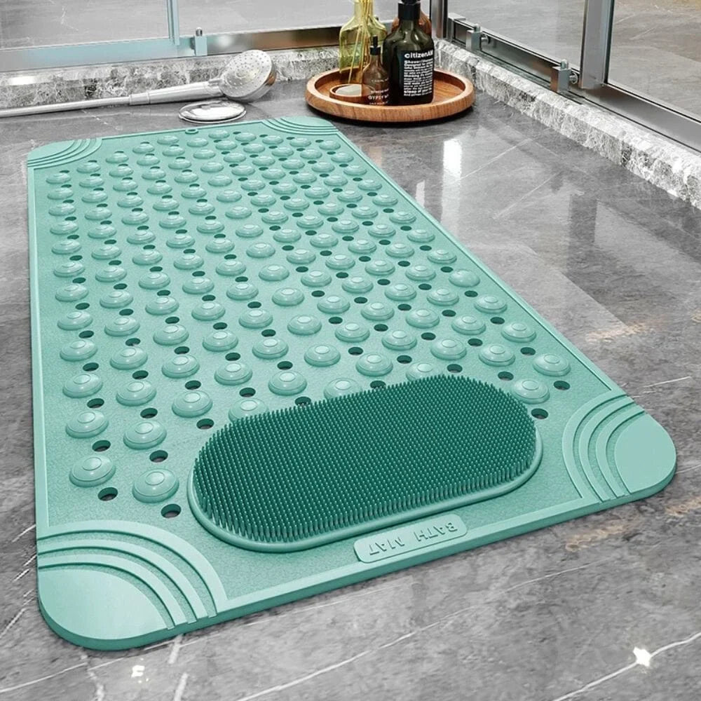 Non-Slip Rectangular Shower Mat - bathroom setting
