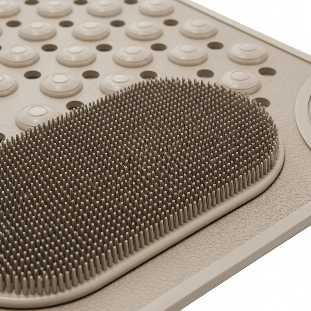 Non-Slip Rectangular Shower Mat - close-up texture