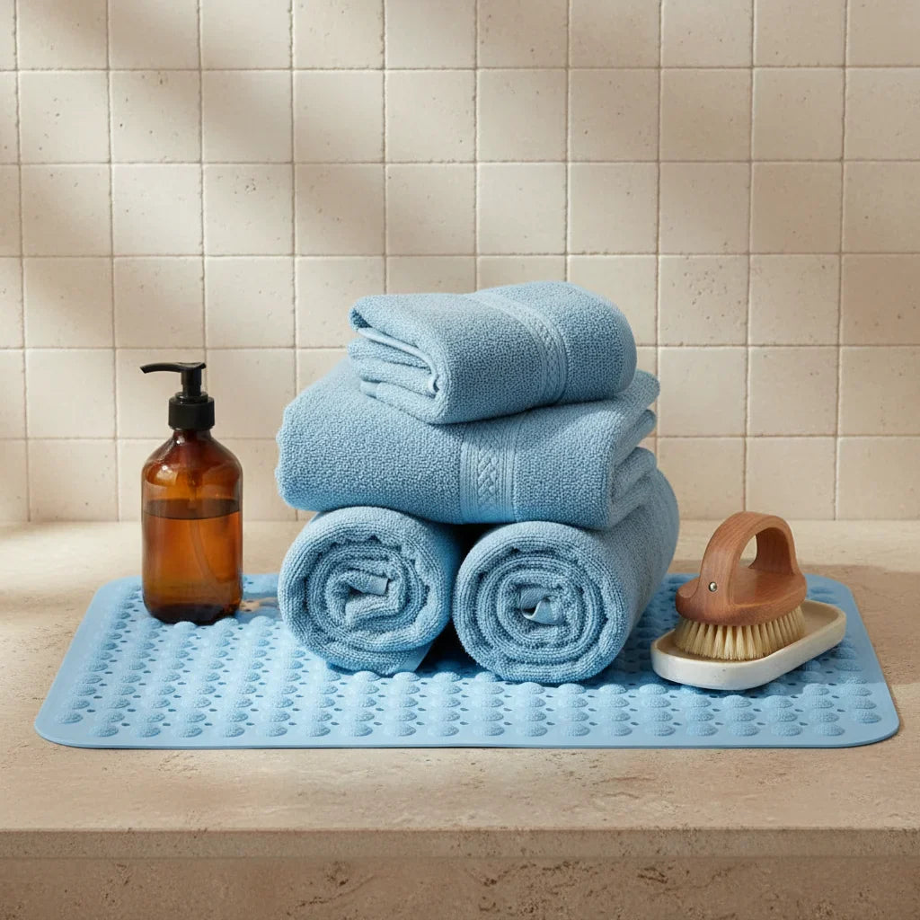 Non-Slip Shower Mat - bathroom setting