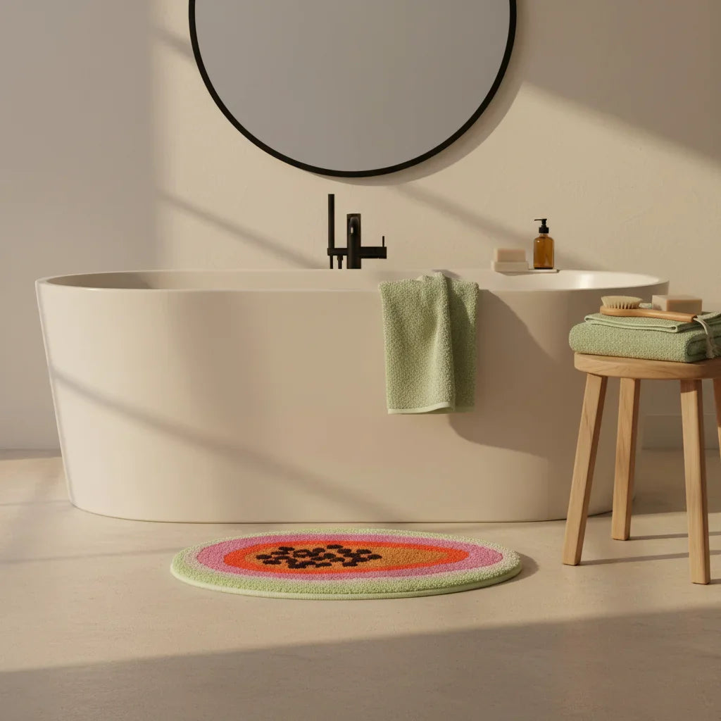 Original Fruit Bath Mat - size comparison