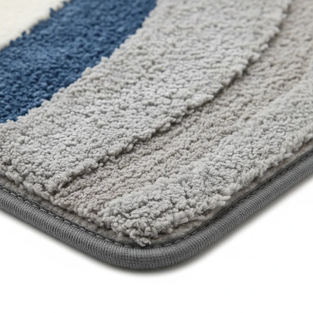 Original Gray White Bathroom Rug - bathroom setting