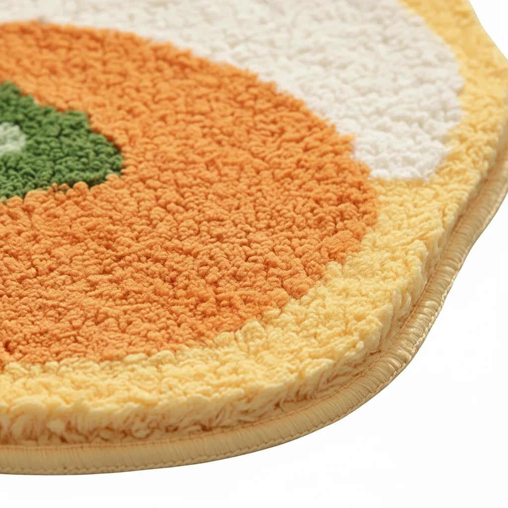 Original Orange Bathroom Rug