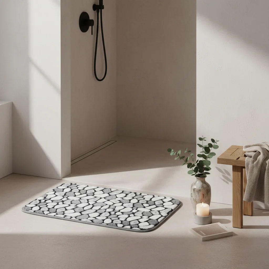 Original Pebble Bathroom Rug - lifestyle photo